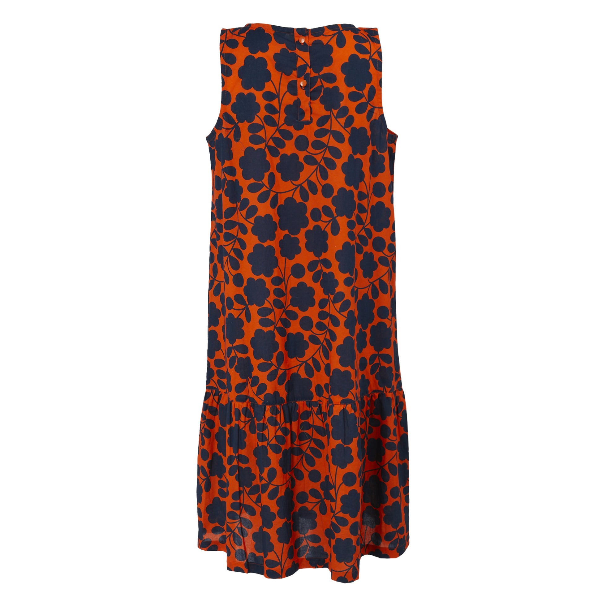 Orange - Back - Regatta Womens-Ladies Orla Kiely Passion Flower Midi Dress