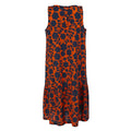 Orange - Back - Regatta Womens-Ladies Orla Kiely Passion Flower Midi Dress