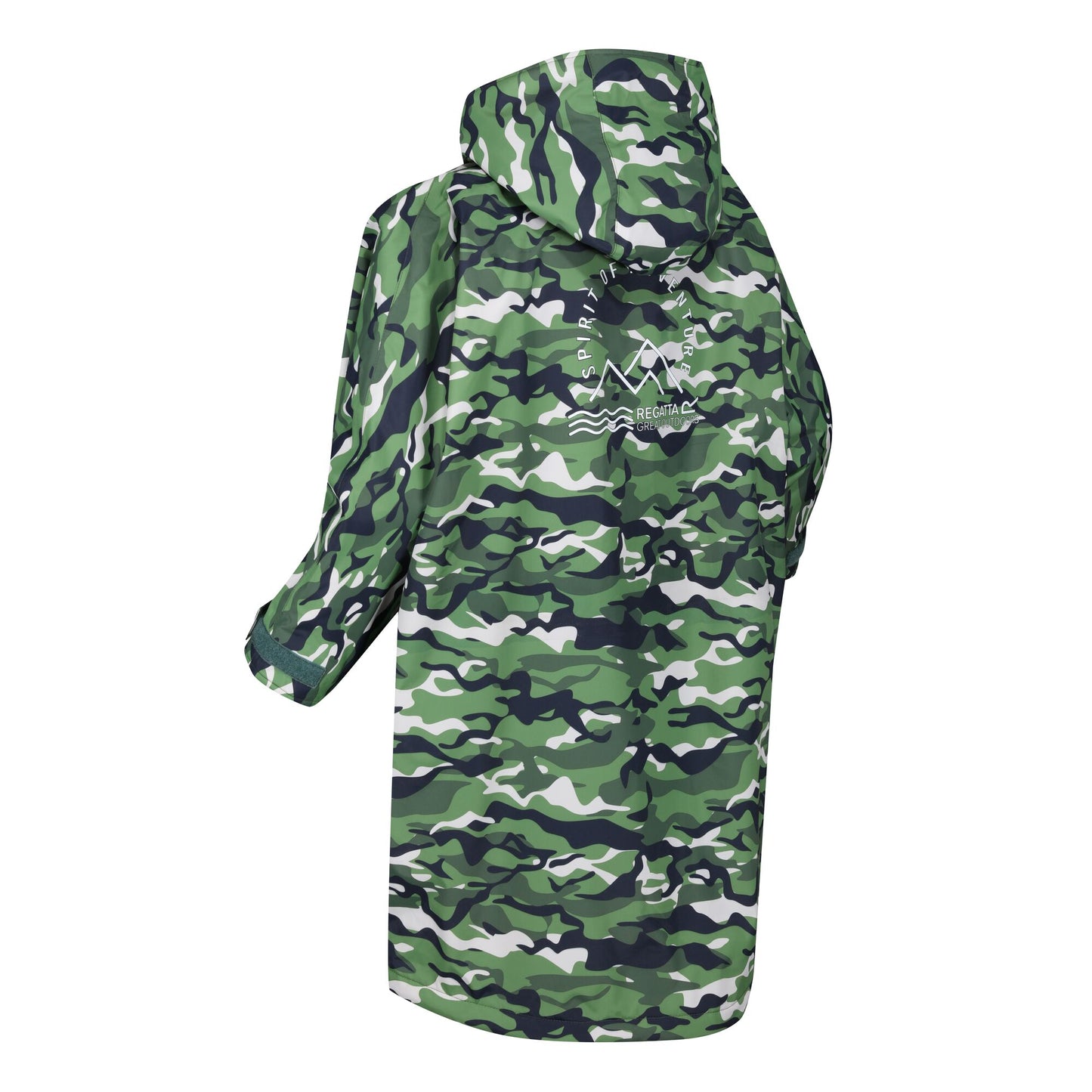 Cactus Green-Pink Potion - Lifestyle - Regatta Childrens-Kids Camouflage Waterproof Changing Robe