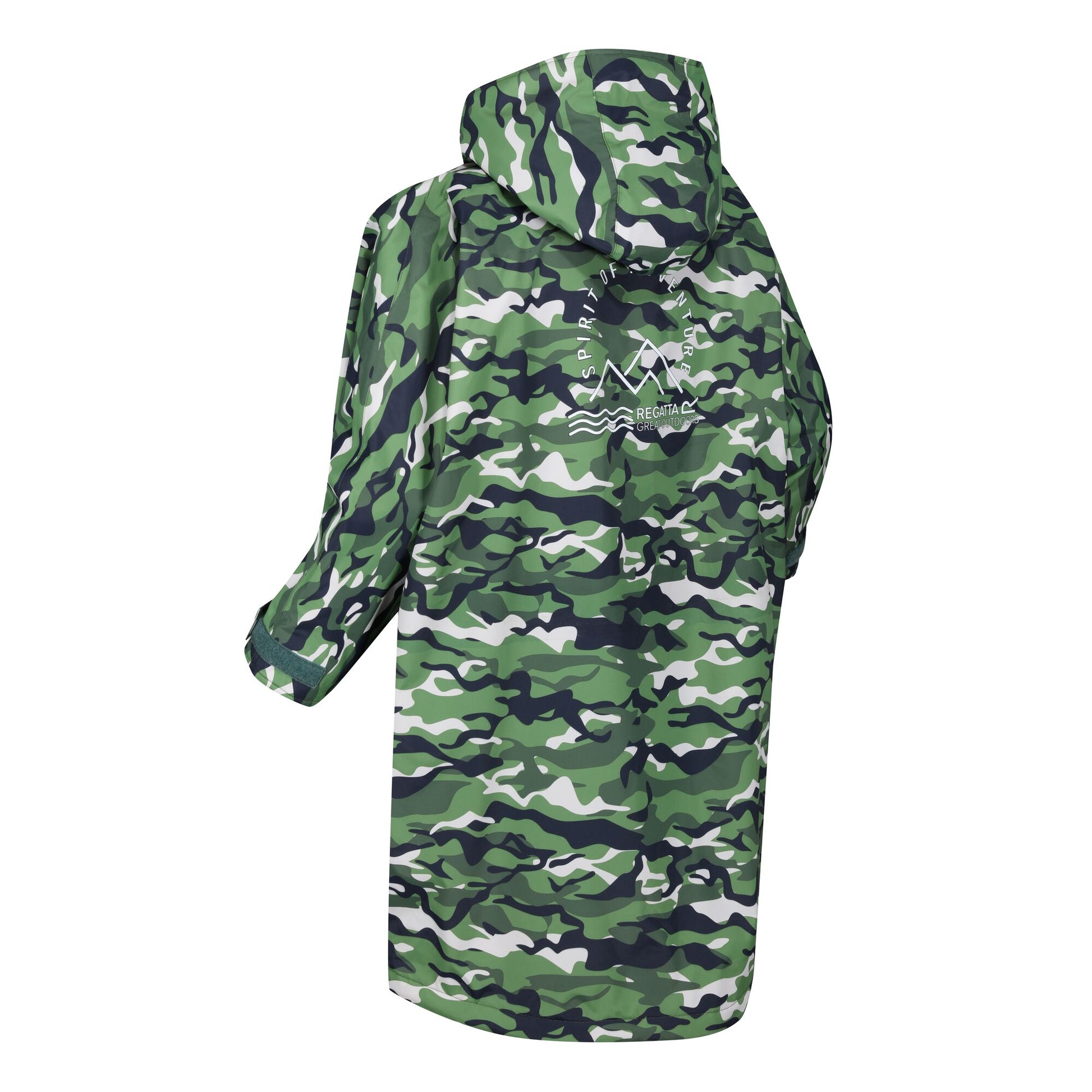 Cactus Green-Pink Potion - Lifestyle - Regatta Childrens-Kids Camouflage Waterproof Changing Robe