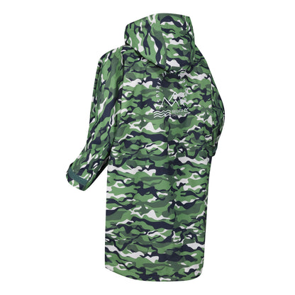 Cactus Green-Pink Potion - Lifestyle - Regatta Childrens-Kids Camouflage Waterproof Changing Robe