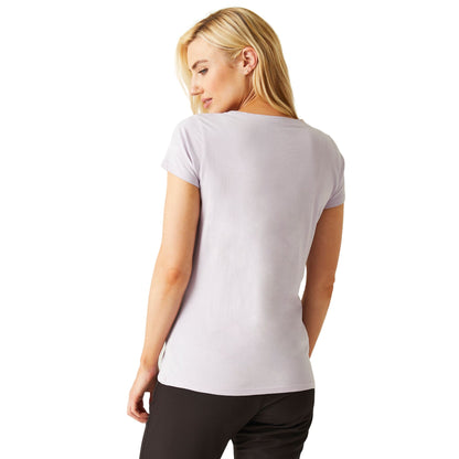 Lilac Frost - Pack Shot - Regatta Womens-Ladies Breezed IV Mountain T-Shirt