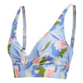 Blue - Side - Regatta Womens-Ladies Paloma Abstract Floral Bikini Top