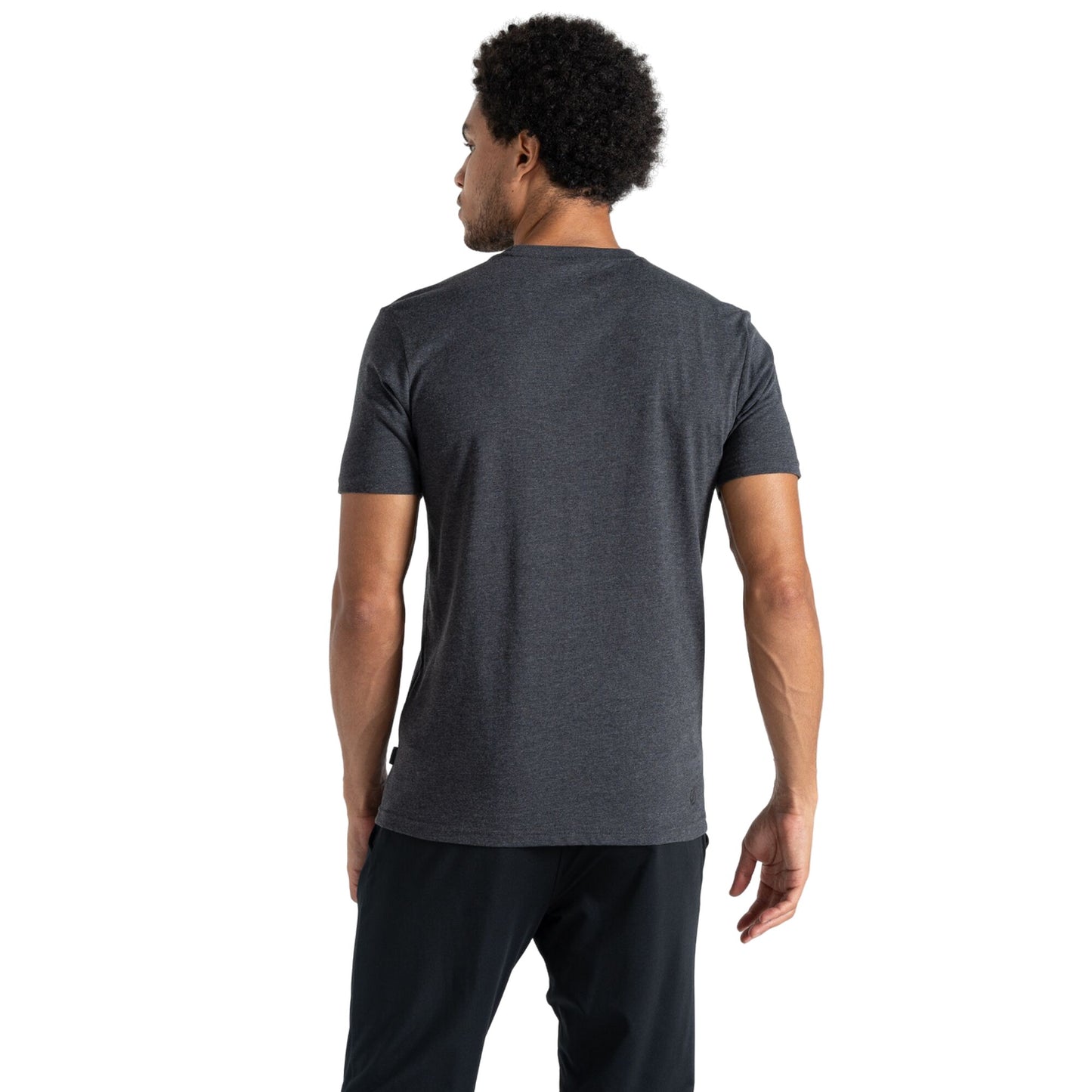 Charcoal - Back - Dare 2B Mens Movement II Scenery Marl T-Shirt