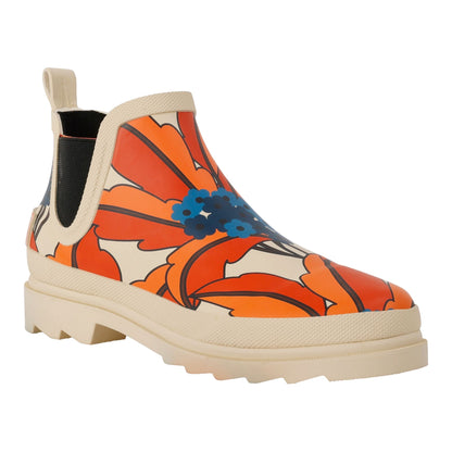 Orange - Front - Regatta Womens-Ladies Orla Kiely Tropical Floral Ankle Wellington Boots