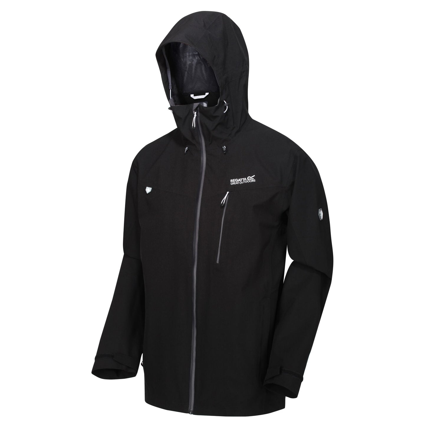 Black-Magnet - Side - Regatta Mens Birchdale Waterproof Jacket