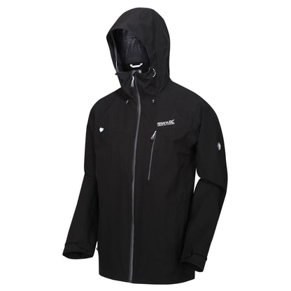 Black-Magnet - Side - Regatta Mens Birchdale Waterproof Jacket