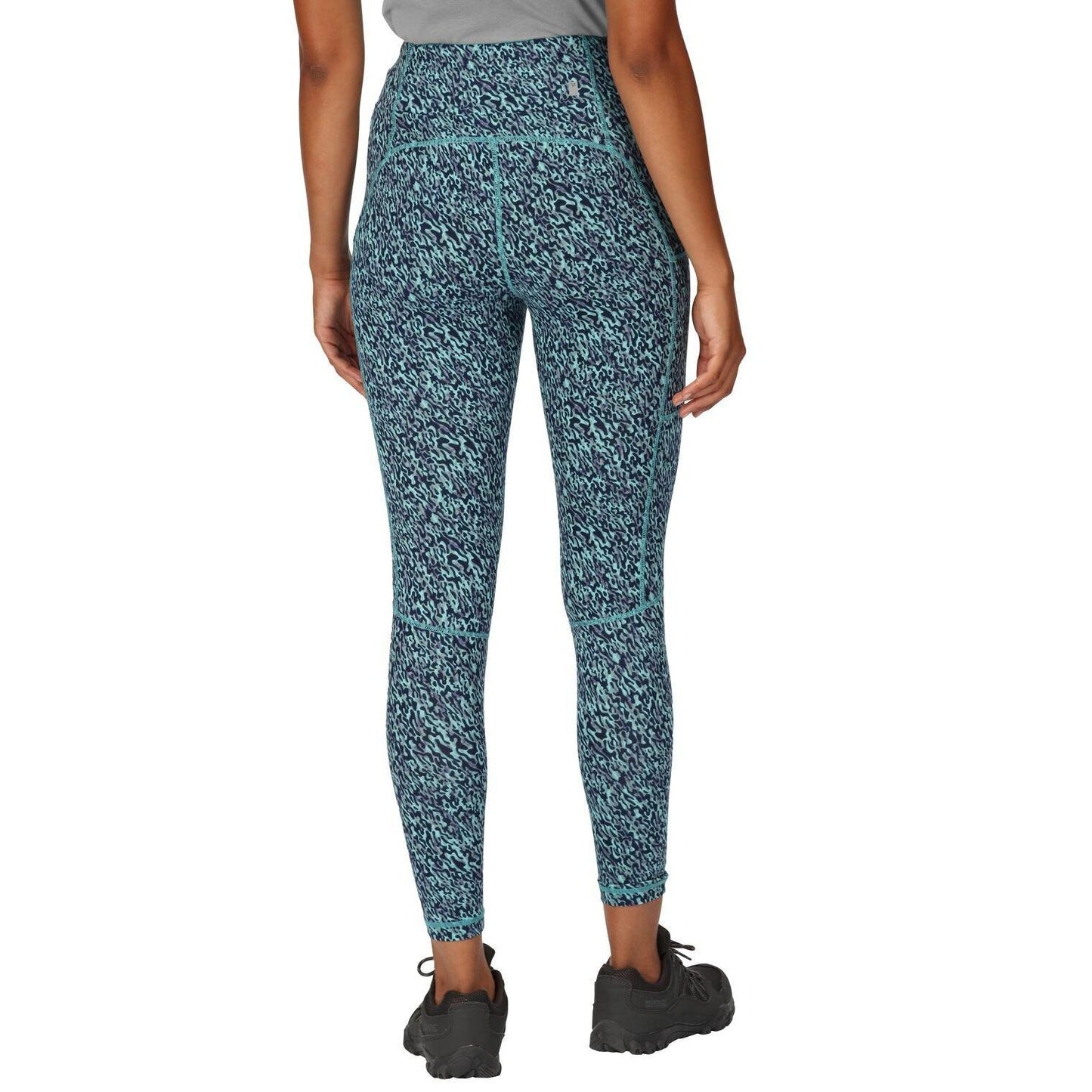 Bristol Blue - Back - Regatta Womens-Ladies Holeen II Abstract Leggings