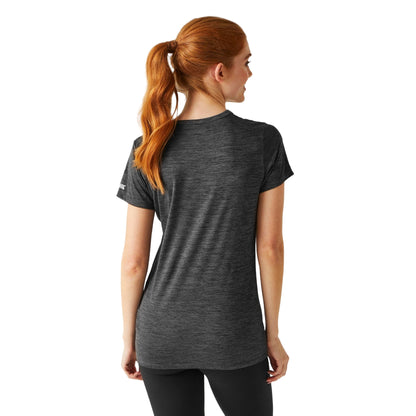 Seal Grey - Pack Shot - Regatta Womens-Ladies Fingal VIII Scenery Marl T-Shirt