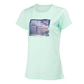 Bleached Aqua - Side - Regatta Womens-Ladies Fingal VIII Surf Print T-Shirt