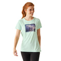 Bleached Aqua - Lifestyle - Regatta Womens-Ladies Fingal VIII Surf Print T-Shirt