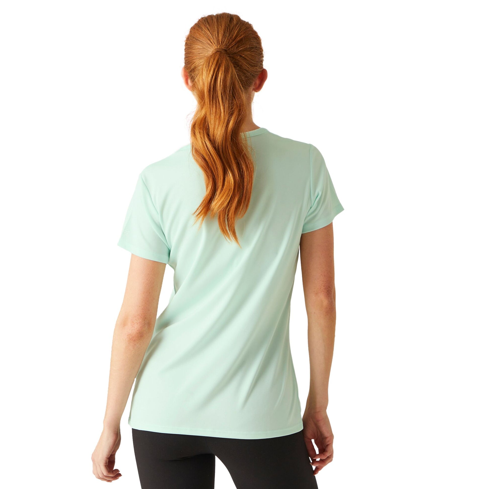Bleached Aqua - Pack Shot - Regatta Womens-Ladies Fingal VIII Surf Print T-Shirt