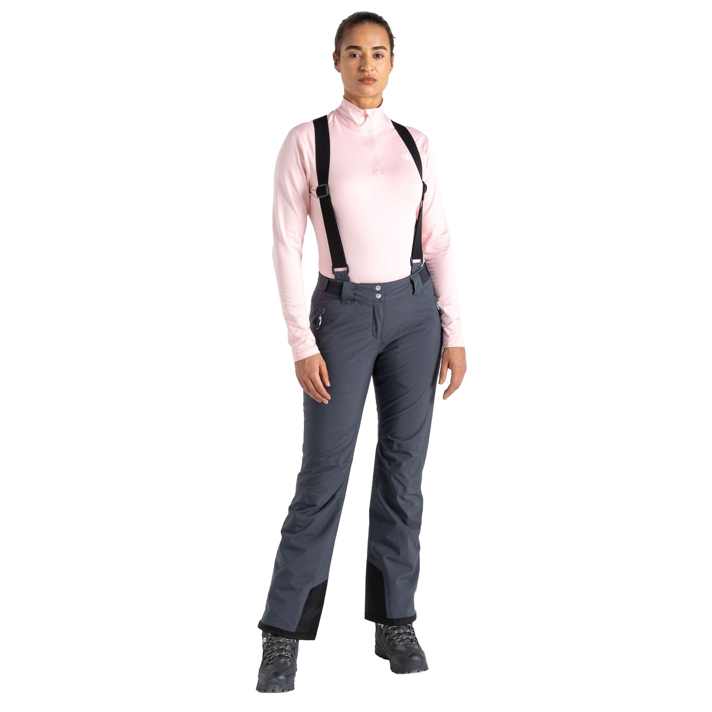 Ebony Grey - Front - Dare 2B Womens-Ladies Diminish Insulated Ski Trousers