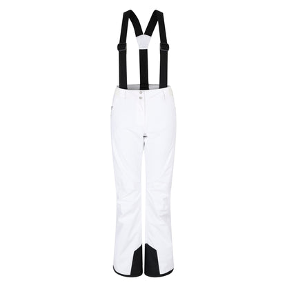 Black-White - Front - Dare 2B Womens-Ladies Diminish Insulated Ski Trousers