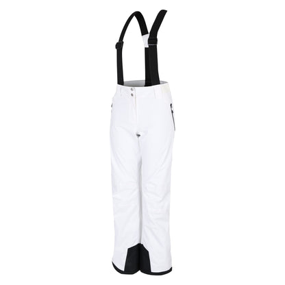 Black-White - Side - Dare 2B Womens-Ladies Diminish Insulated Ski Trousers