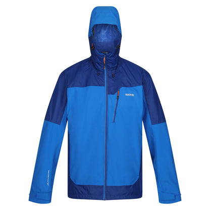 Oxford Blue-New Royal - Front - Regatta Mens Highton III Stretch Waterproof Jacket