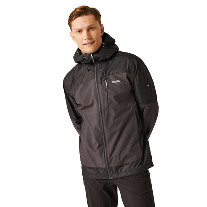 Ash-Black - Lifestyle - Regatta Mens Highton III Stretch Waterproof Jacket