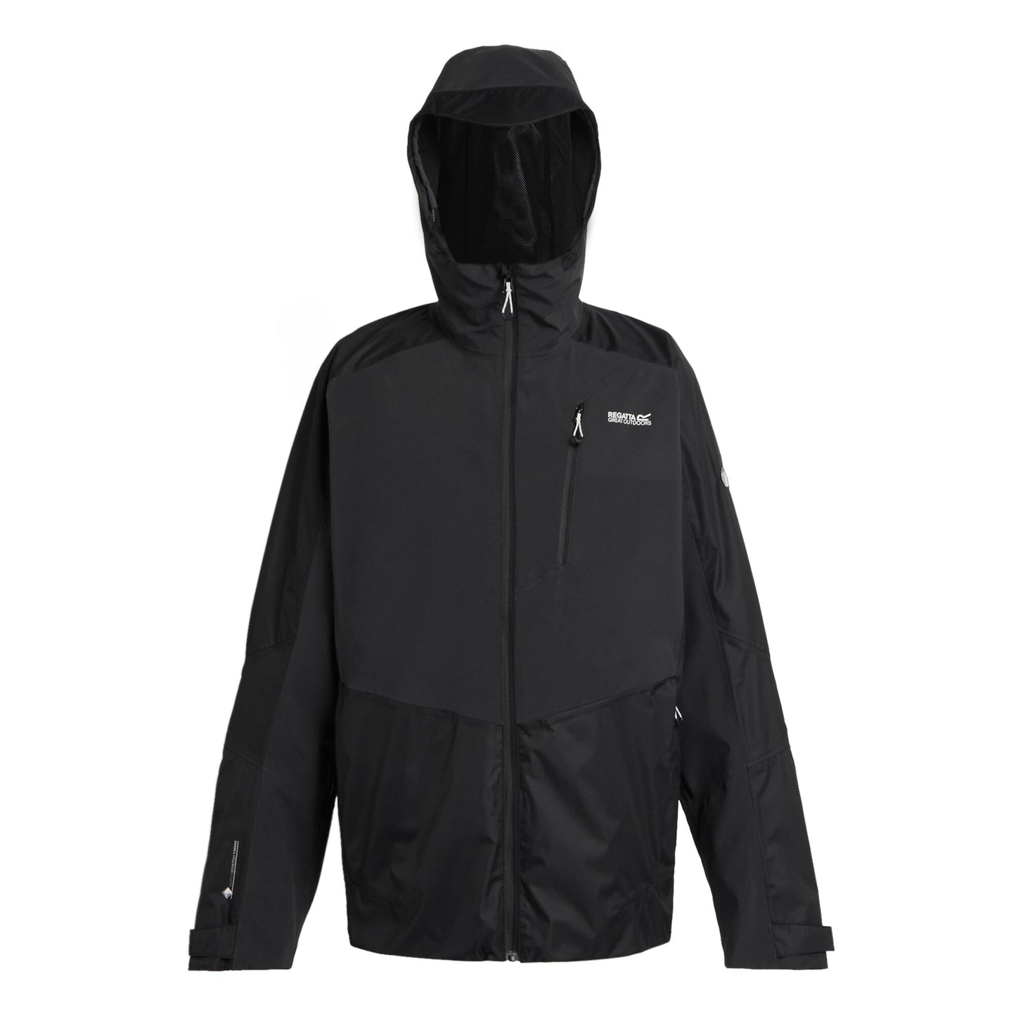 Ash-Black - Front - Regatta Mens Highton III Stretch Waterproof Jacket