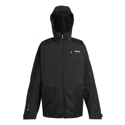 Ash-Black - Front - Regatta Mens Highton III Stretch Waterproof Jacket