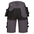 Iron-Black - Back - Regatta Professional Mens Detachable Holster Pocket Shorts