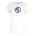 White Linear Globe - Front - Regatta Womens-Ladies Fingal VIII Globe T-Shirt