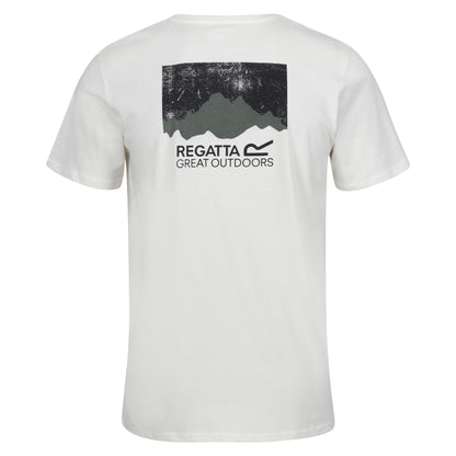 Marshmallow - Back - Regatta Mens Breezed IV Graphic Print T-Shirt