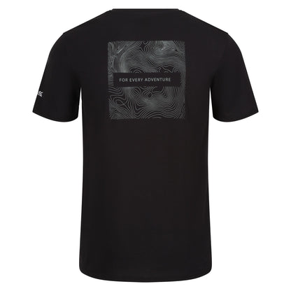 Black - Back - Regatta Mens Breezed IV Graphic Print T-Shirt