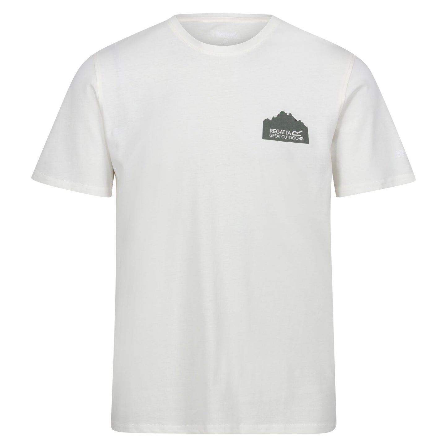 Marshmallow - Front - Regatta Mens Breezed IV Graphic Print T-Shirt