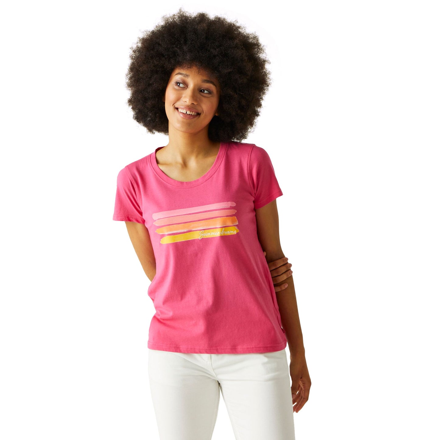 Hot Pink - Lifestyle - Regatta Womens-Ladies Filandra VIII T-Shirt