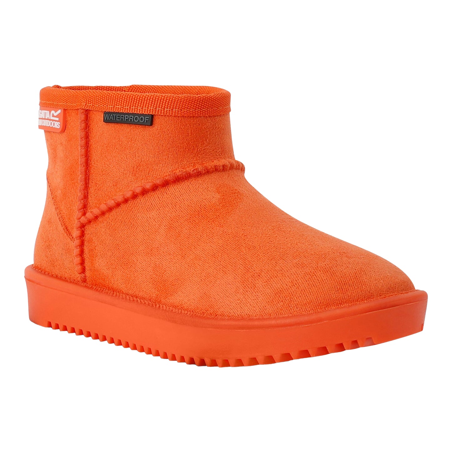 Orange - Front - Regatta Childrens-Kids Risely Faux Fur Lined Waterproof Snow Boots