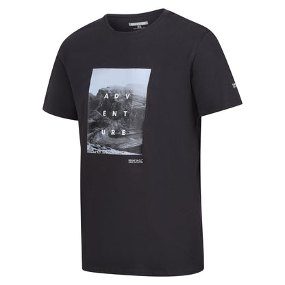 Ash - Side - Regatta Mens Breezed IV Rock T-Shirt