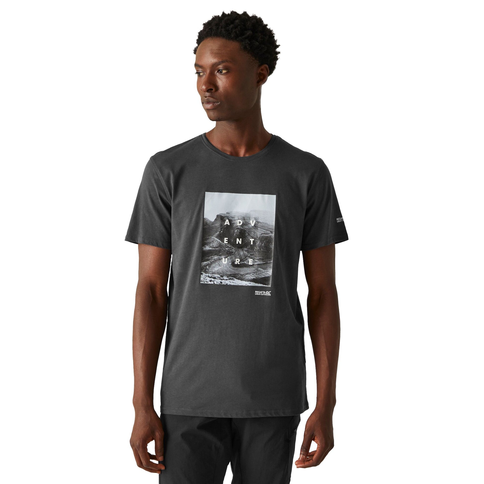 Ash - Lifestyle - Regatta Mens Breezed IV Rock T-Shirt