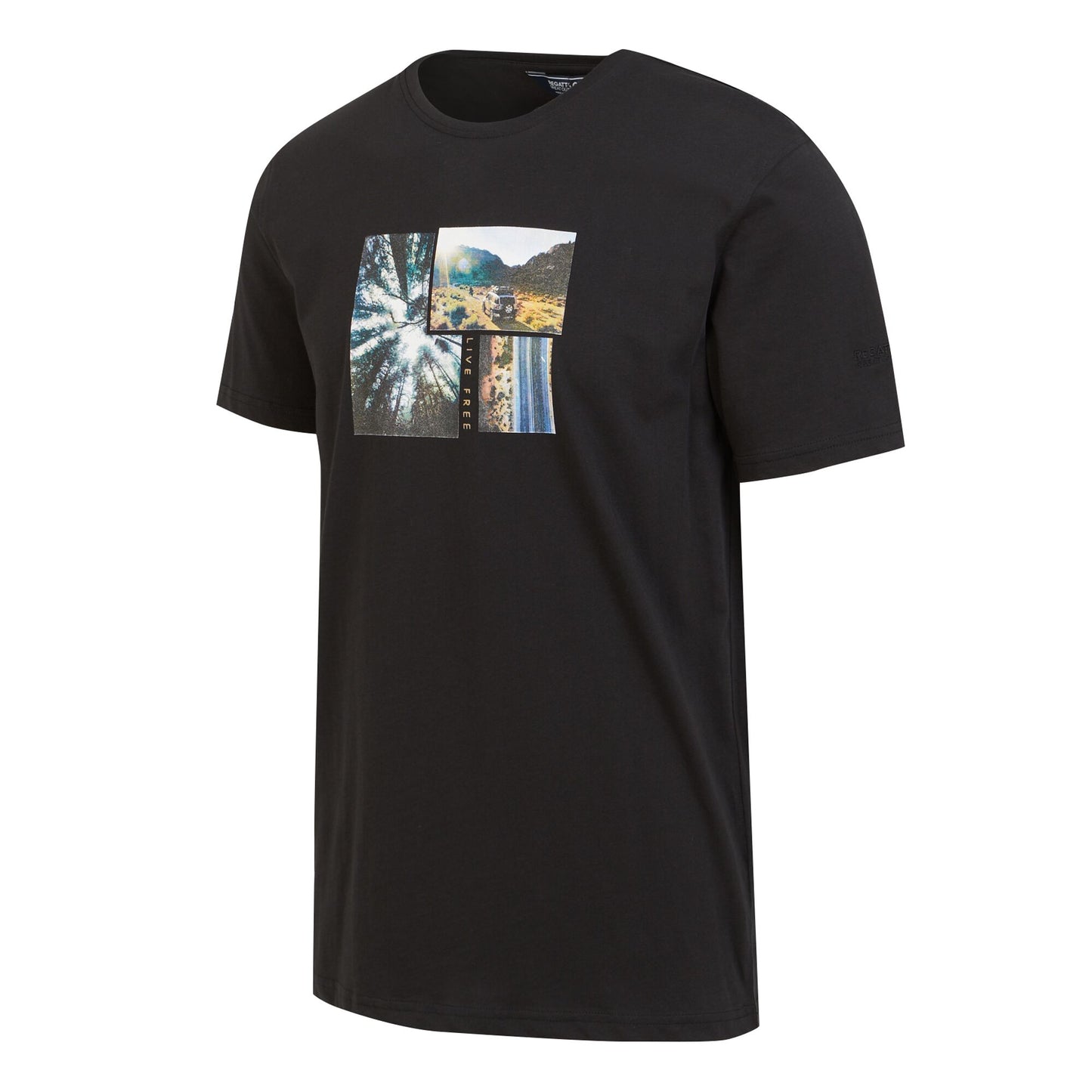 Black - Side - Regatta Mens Cline VIII Photograph T-Shirt
