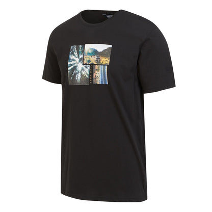 Black - Side - Regatta Mens Cline VIII Photograph T-Shirt