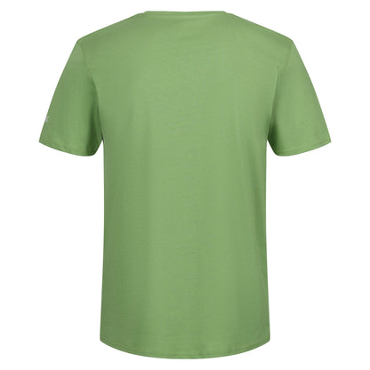 Piquant Green - Back - Regatta Mens Breezed IV Tree T-Shirt