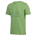 Piquant Green - Side - Regatta Mens Breezed IV Tree T-Shirt