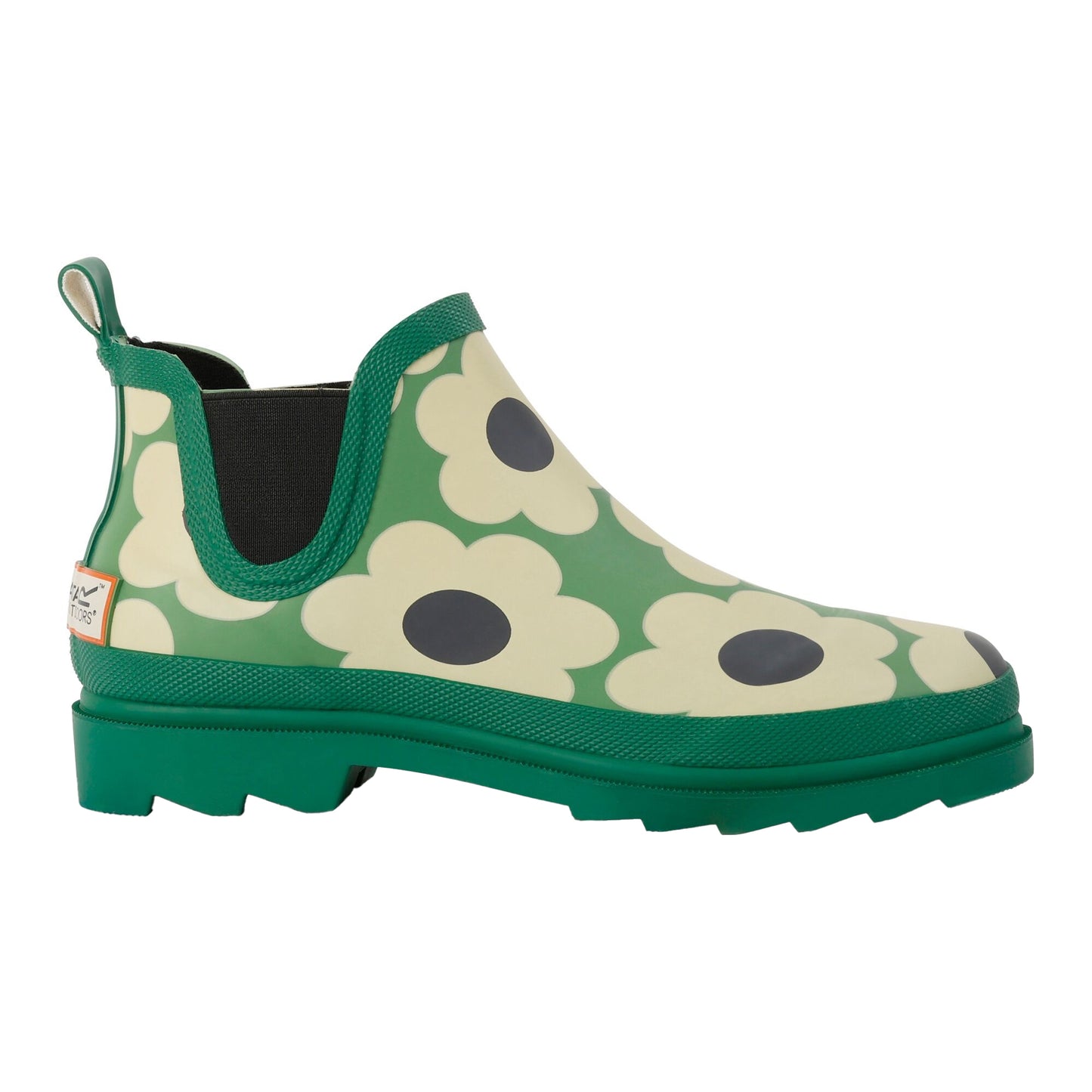 Green - Side - Regatta Womens-Ladies Orla Kiely Sixties Daisy Mid Cut Wellington Boots