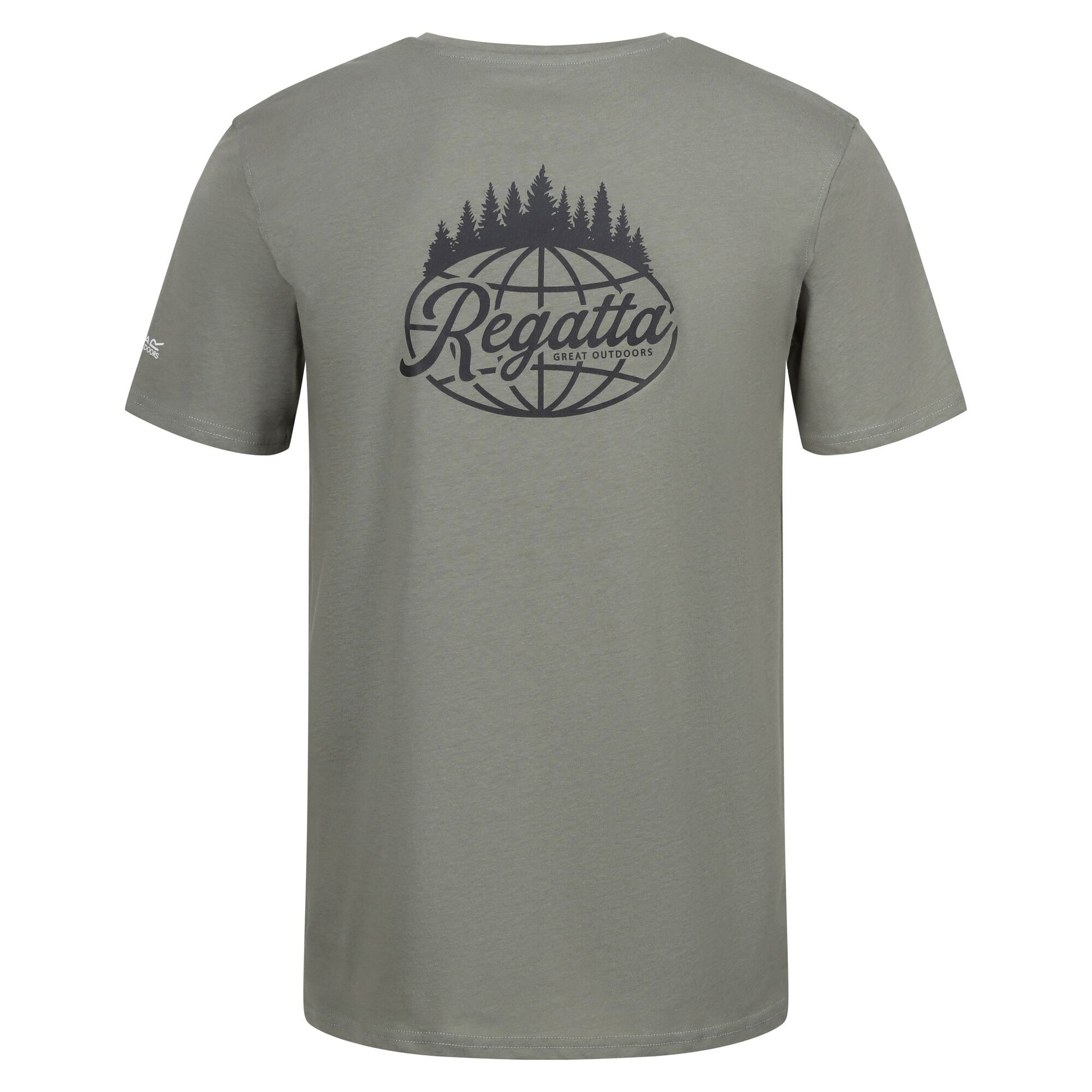 Agave Green - Back - Regatta Mens Breezed IV Trees T-Shirt