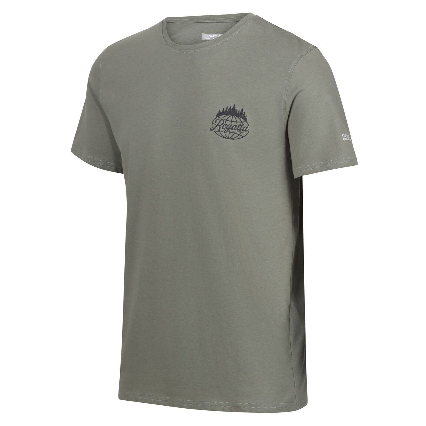 Agave Green - Side - Regatta Mens Breezed IV Trees T-Shirt