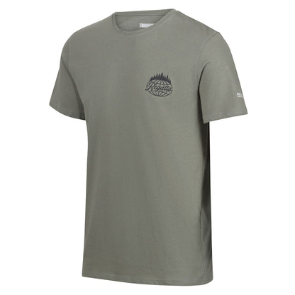 Agave Green - Side - Regatta Mens Breezed IV Trees T-Shirt