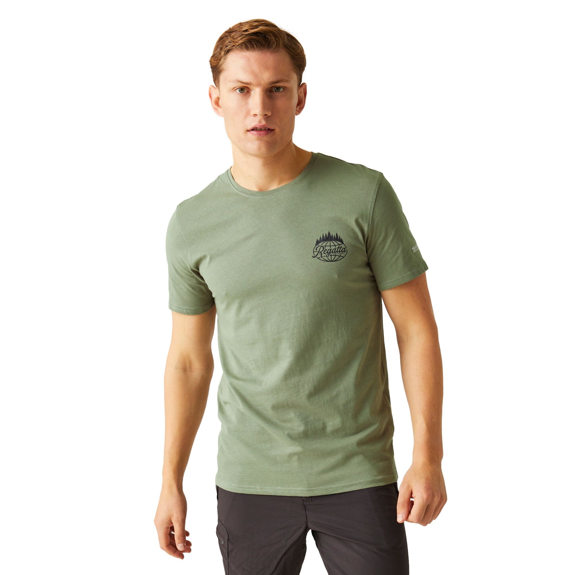 Agave Green - Lifestyle - Regatta Mens Breezed IV Trees T-Shirt