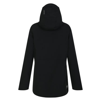 Black - Back - Dare 2B Womens-Ladies Switch Up II Waterproof Jacket