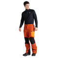 Brown-Orange - Lifestyle - Dare 2B Mens Baseplate Contrast Detail Ski Trousers