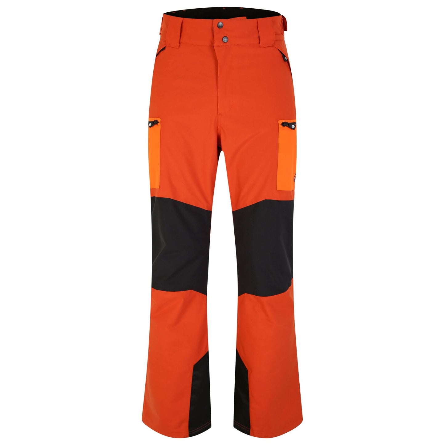 Brown-Orange - Front - Dare 2B Mens Baseplate Contrast Detail Ski Trousers