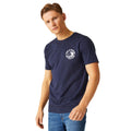 Navy - Lifestyle - Regatta Mens Cline VIII Wave T-Shirt