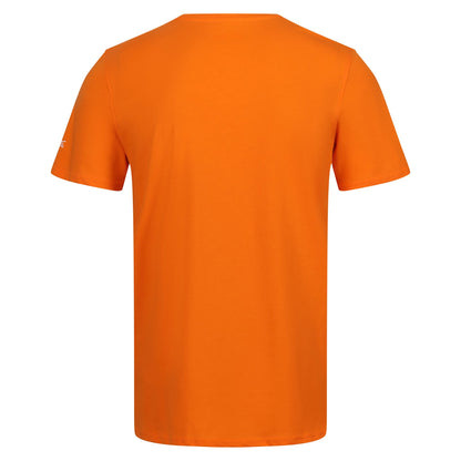Persimmon - Back - Regatta Mens Breezed IV Mountain T-Shirt