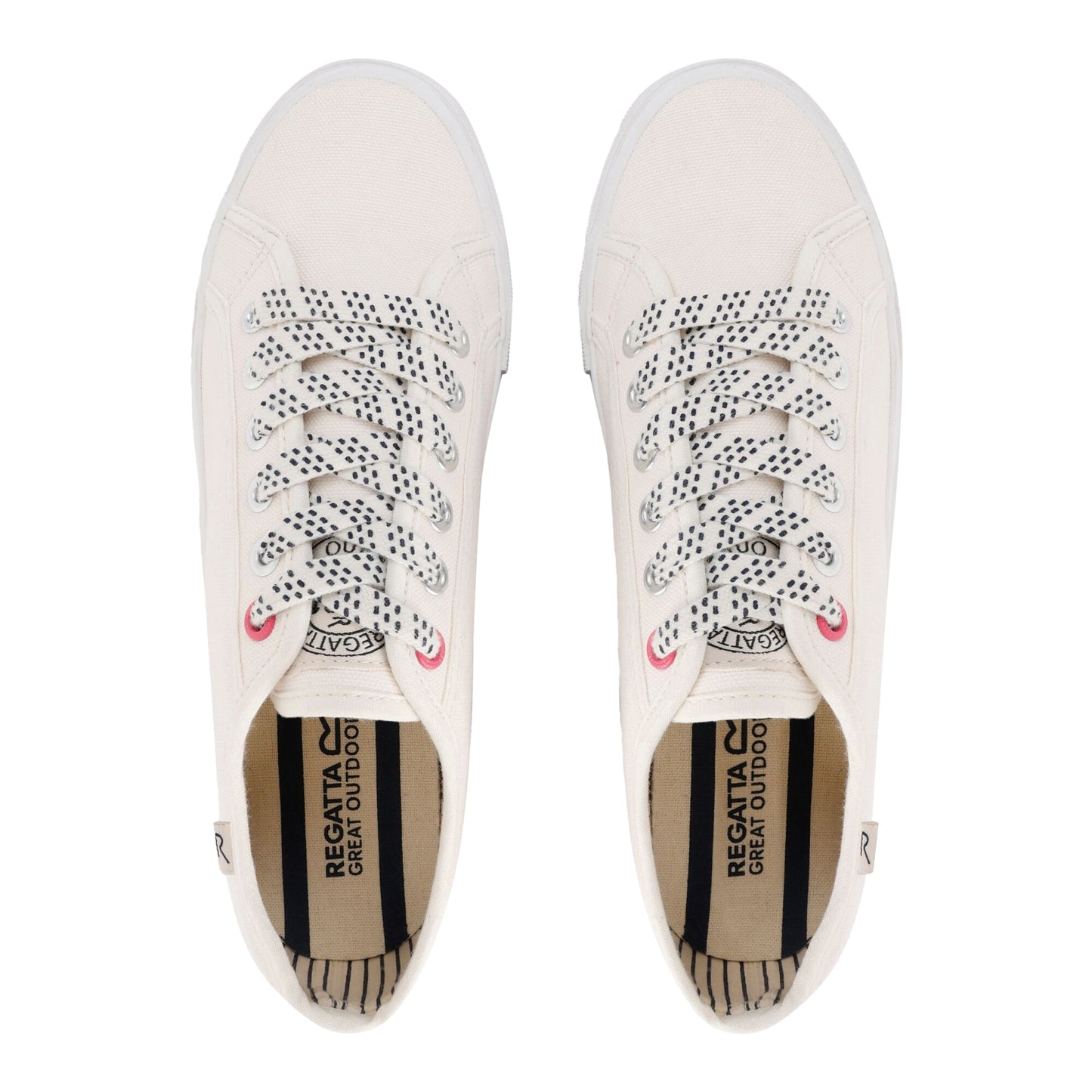 White - Lifestyle - Regatta Womens-Ladies Marine Pump Shoes