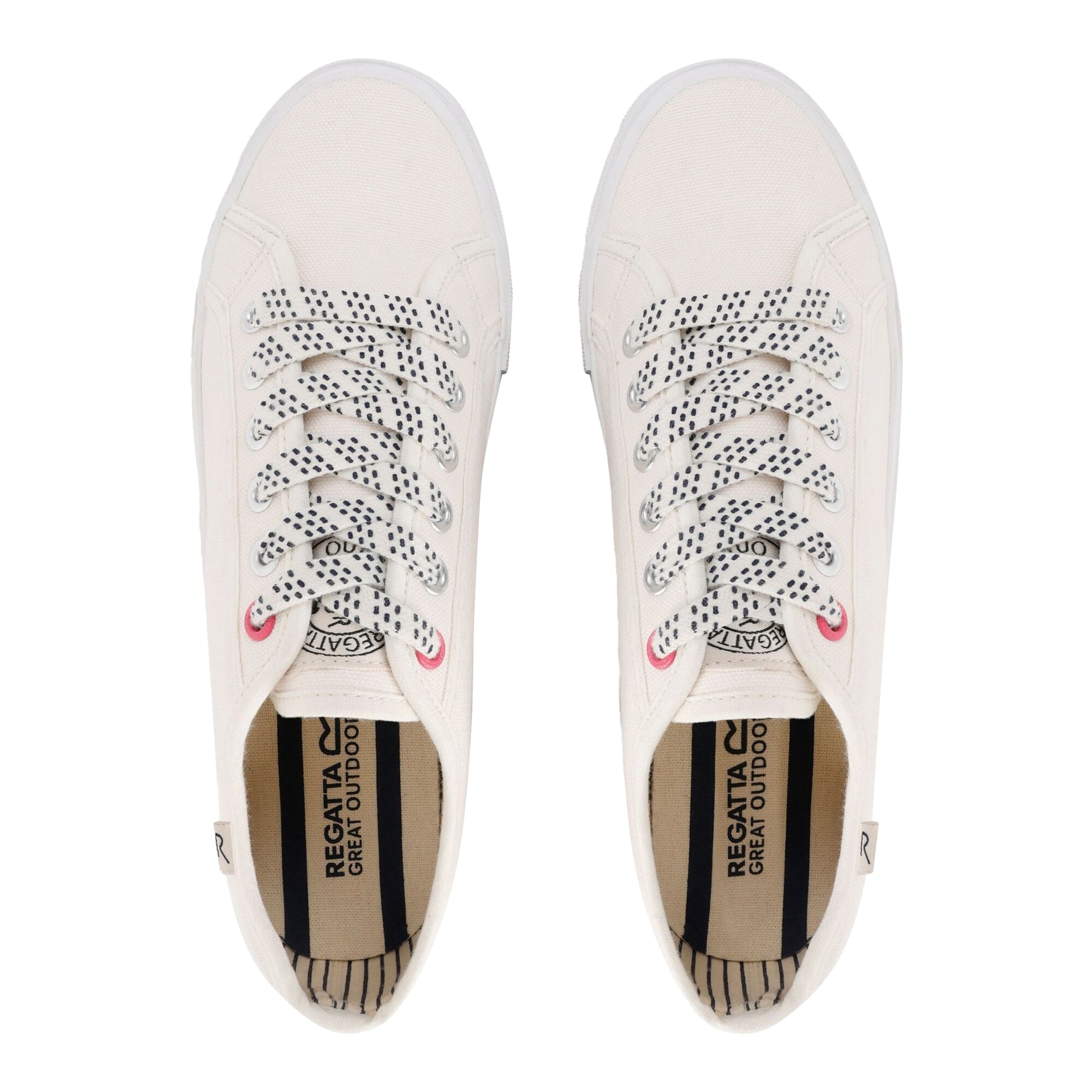 White - Lifestyle - Regatta Womens-Ladies Marine Pump Shoes