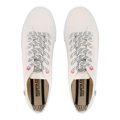 White - Lifestyle - Regatta Womens-Ladies Marine Pump Shoes