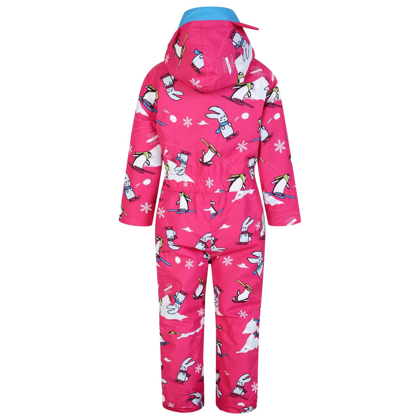Pink - Back - Dare 2B Childrens-Kids Snow Animals Snowsuit